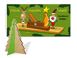 Steckfigurenkarte Tannenbaum