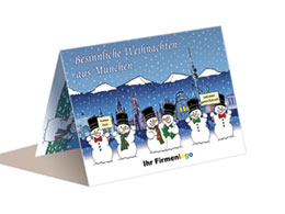 Weihnachtskarte M�nchen