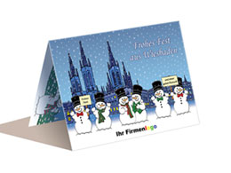 Weihnachtskarte Wiesbaden