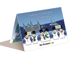 Weihnachtskarte Aschaffenburg