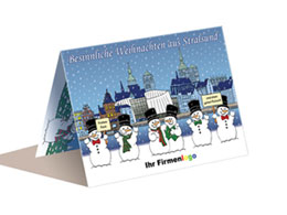 Weihnachtskarte Stralsund