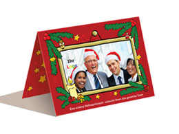 Weihnachtskarte Foto Mitarbeiter