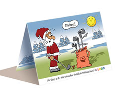 Weihnachtskarte (A6) Golf