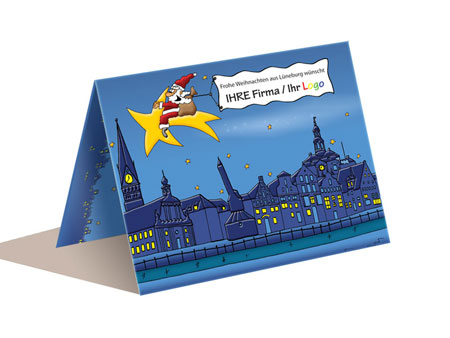 Weihnachtskarte (A6) - L�neburg, Stintmarkt