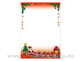 Weihnachtsbriefpapier Feuerwehr