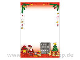 Weihnachtsbriefpapier IT-Dienstleistungen