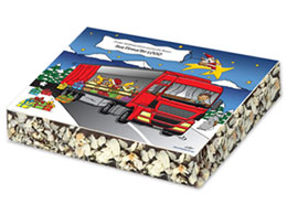 Kuchen mit LKW-Motiv
