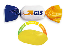 Multi Vitamin Bonbons mit Logo