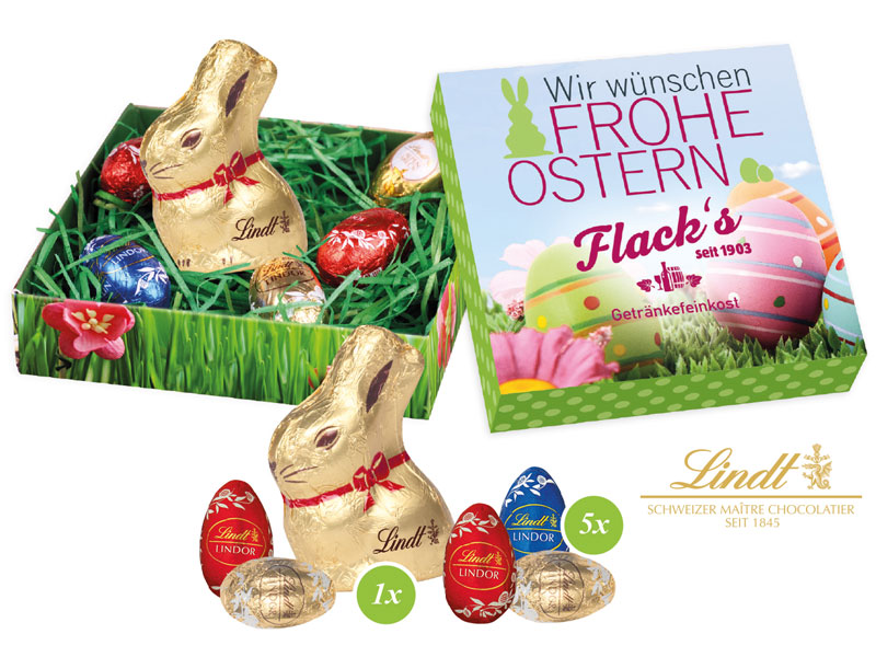 Osterkarte Lindt Tafel-Schokolade