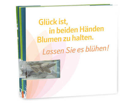Samenkarte Sommerblumen Werbeartikel