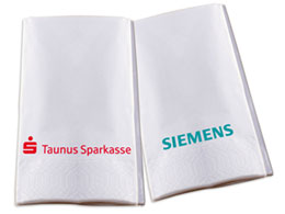 Servietten mit Logo bedrucken