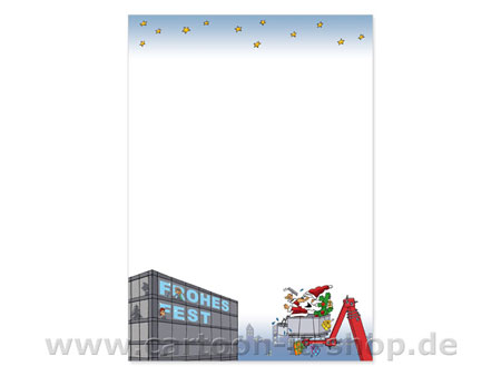 Weihnachtsbriefpapier Geb�udereinigung