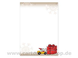 Branchen-Weihnachtsbriefpapier Gabelstapler