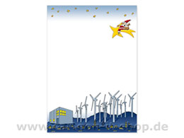 Weihnachtsbriefpapier Windkraft, erneuerbare Energien bestellen