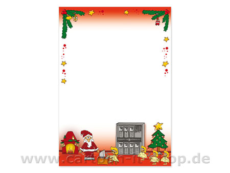 Weihnachtsbriefpapier IT-Dienstleistungen