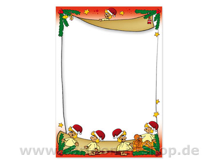 Weihnachtsbriefpapier Engel