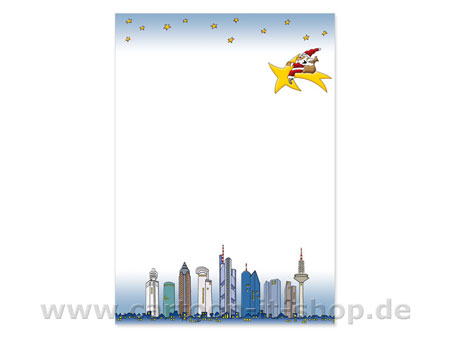Weihnachtsbriefpapier Frankfurt am Main