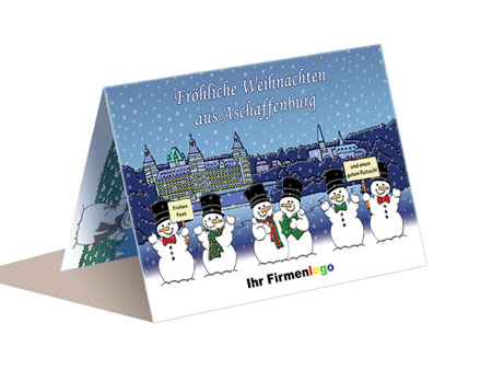 Weihnachtskarte Aschaffenburg