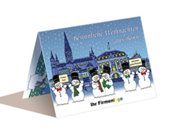 Weihnachtskarte Bonn bestellen