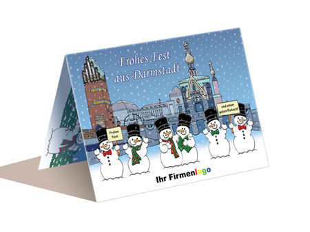 Weihnachtskarte Darmstadt
