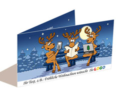 Weihnachtskarte Elch, Verlag, Zeitschriften