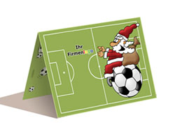 Weihnachtskarte Fussball ab 50 St�ck 159,46 EUR