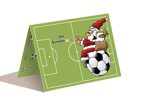Weihnachtskarte Fu�ball
