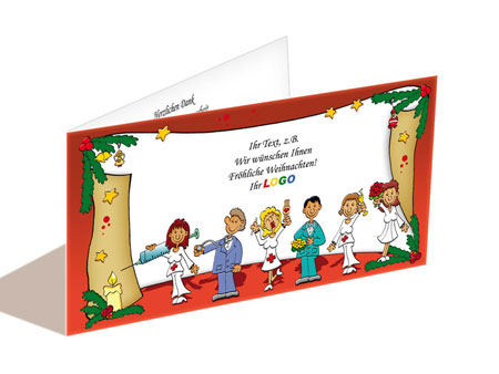 Weihnachtskarte Pflegedienst, Krankenhaus, Pharma, Arzt