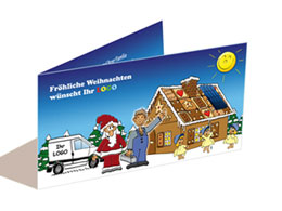 Weihnachtskarte Photovoltaik Solaranlagen