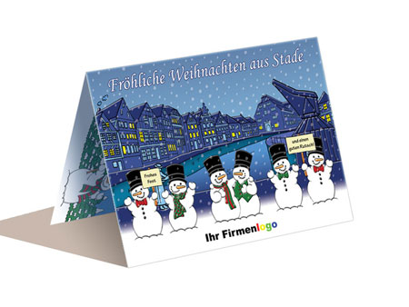Weihnachtskarte Stade