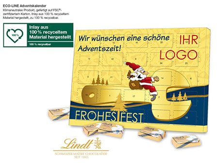 Lindt Tisch-Adventskalender bedrucken lassen