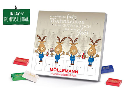 Tisch-Adventskalender Lindt T�felchen
